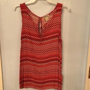 Sleeveless Lucky Brand top.